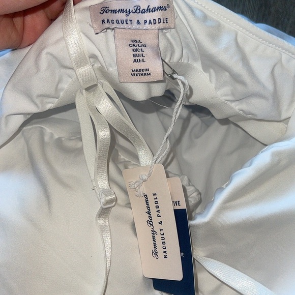 New Tommy Bahama NWT Tennis Dress size large racquet and paddle UPF 50 - Picture 5 of 6